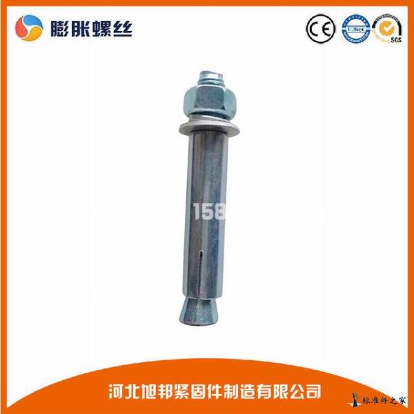 厂家直销M12国标膨胀栓 膨胀螺丝 蓝白锌膨胀螺丝 镀锌膨胀栓螺栓