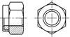 ISO  7041-2002 2型非金属嵌件六角锁紧螺母 9和12级