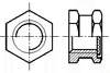 DIN  16903-1991 E型六角通孔中间带槽镶入螺母 带塑料密封垫