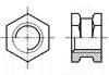 DIN  16903-1991 A型六角通孔中间带槽镶入螺母
