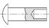 JIS B 1215-1976 半空心铆钉的长度Table6