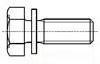 JIS B 1187-1995 凹脑小头六角头螺栓和平垫组合