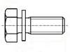 JIS B 1187-1995 小六角头螺栓和平垫圈的组合