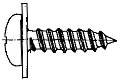GB /T 9074.19-1988 十字槽盘头自攻螺钉和大垫圈组合件