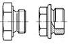DIN  7604-1992 六角头螺旋塞.轻型 圆柱螺纹（轻型外六角直型闭锁螺钉）