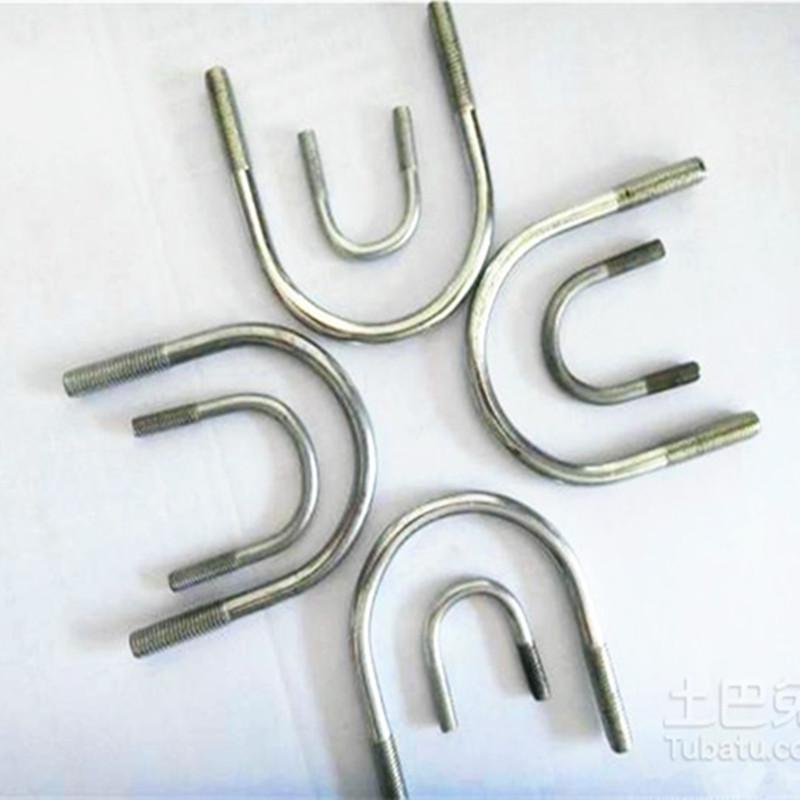 厂家直销批发镀锌U型螺栓 市场标U形丝可定做方形卡U型螺丝