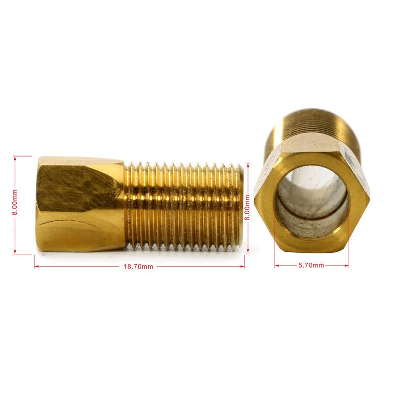 厂家定制生产金色螺丝 非标外六角空心螺钉 自行车用M8钛螺丝钉子