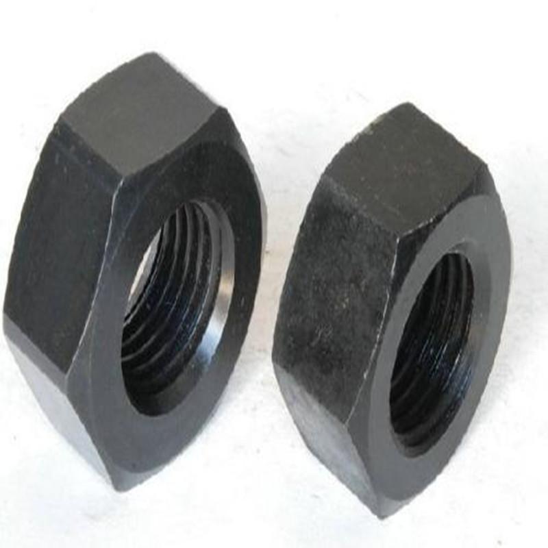 新嘉盾公司销售 高强度外六角  内六角螺母  氧化发黑 碳钢8.8级